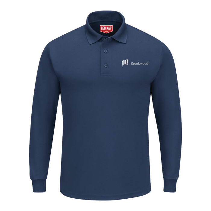 Long sleeve performance knit polo